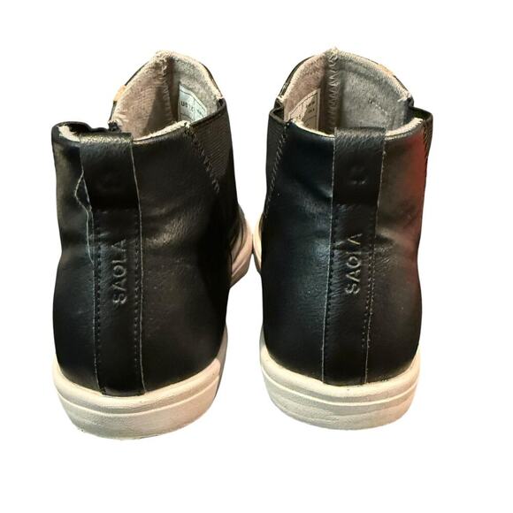 SAOLO Yamba slip on Chelsea sneaker vegan leather corkbed sole black - Picture 3 of 10